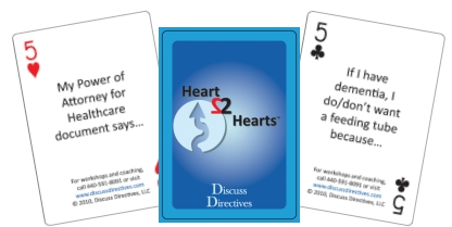 The Heart2Hearts deck of cards were invented in order to provide 52 conversation starters. You may find that you want to use them to play poker or as a regular deck of cards.