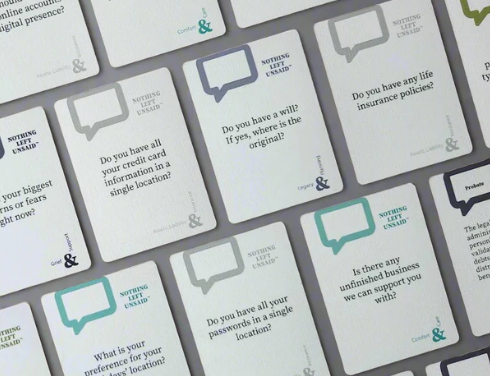 Nothing Left Unsaid™ is an invaluable tool for families, caregivers, lawyers, healthcare professionals, and friends. It simplifies the often-complex conversations around estate planning and end-of-life wishes, fostering understanding and peace of mind.